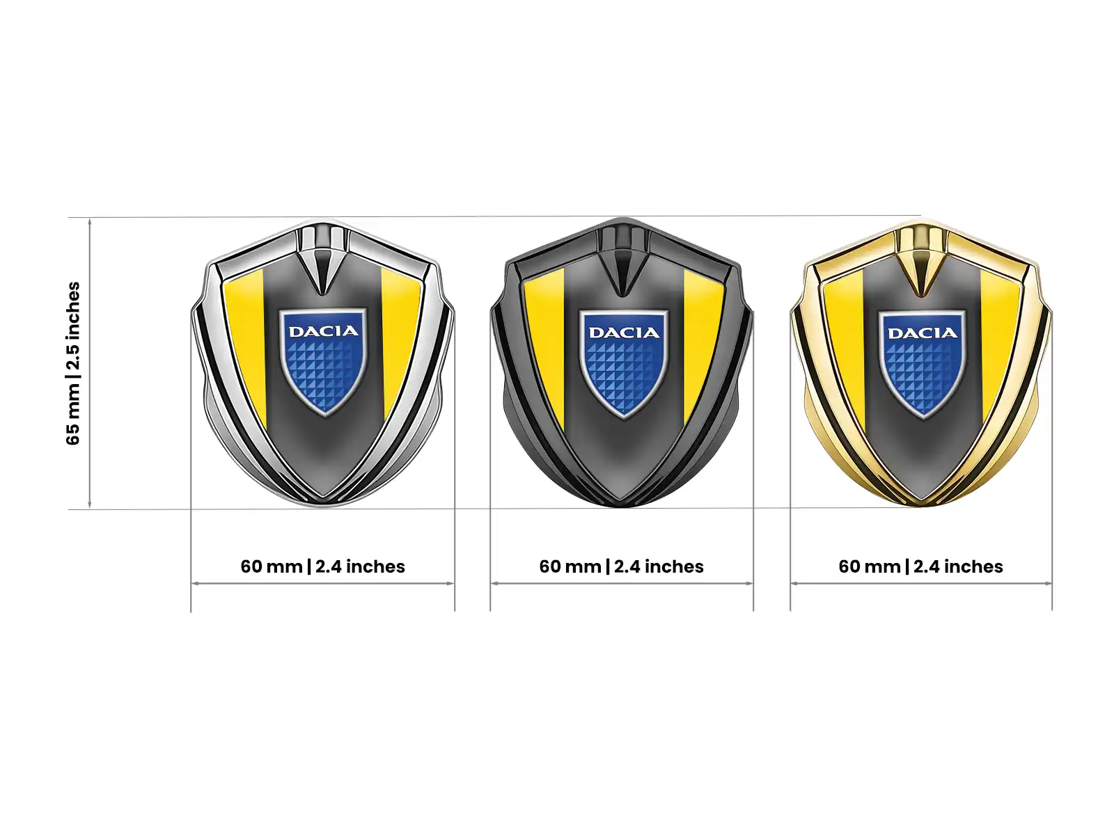 Dacia Silicone Emblema Badge Stile Limitato Look Elegante